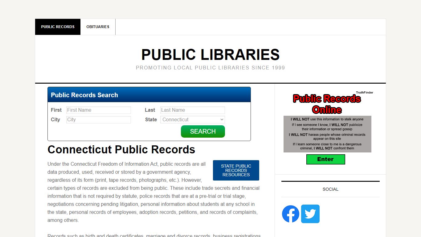 Connecticut Public Records